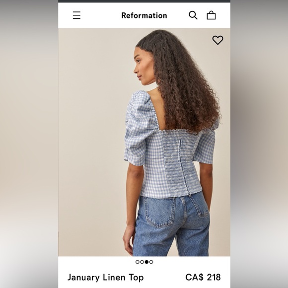 REFORMATION JANUARY LINEN TOP - Picture 10 of 10